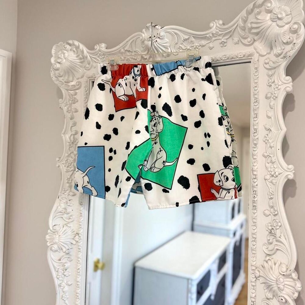 New York Couture *One of a Kind* Reworked Disney 101 Dalmatians Pocket Shorts